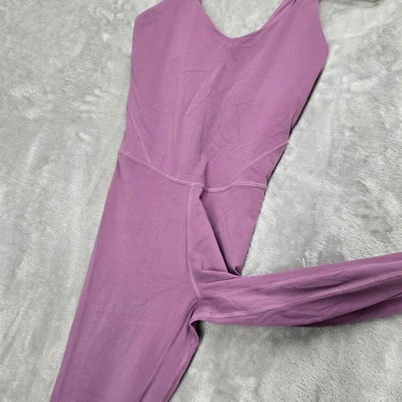 lululemon athletica Mauve/Purple One-Piece Jumpsuit Romper - Picture 3 of 7